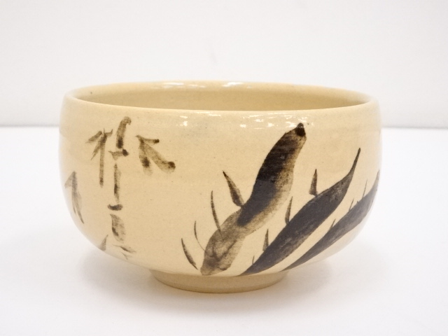 JAPANESE TEA CEREMONY / TEA BOWL CHAWAN / BAMBOO
